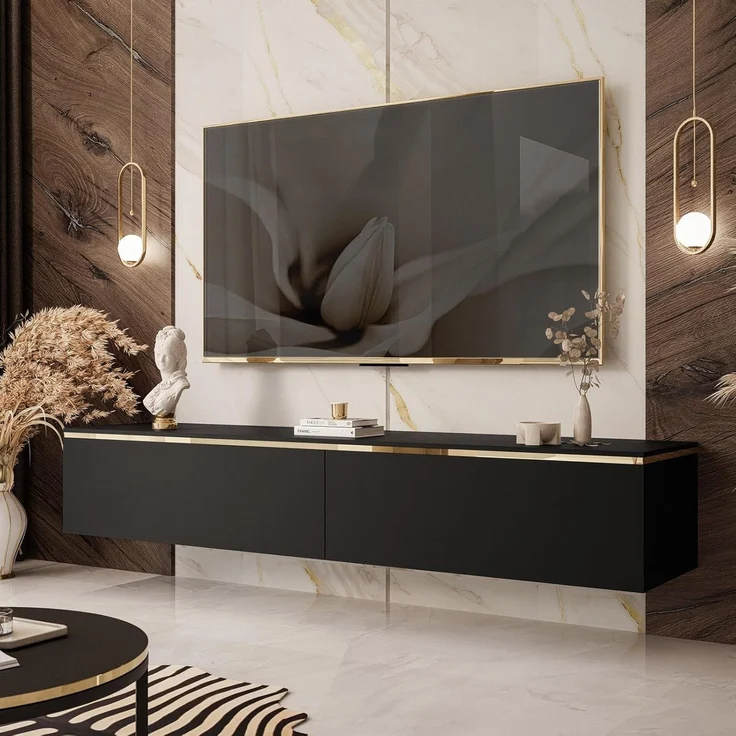 Lookway TV-Schrank AURORA Schwarz matt – Bild 2