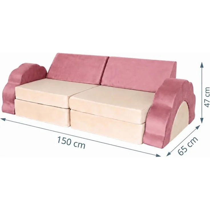 Relaxdays 10-tlg. Kinder Spielsofa modular – Bild 4