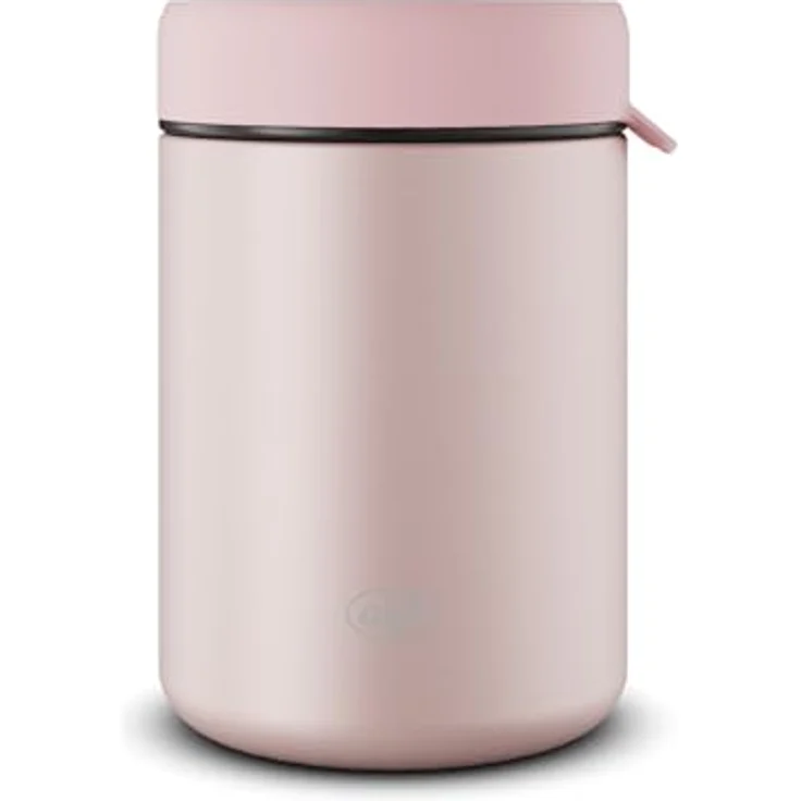 Alfi Thermobehälter ISO FOOD MUG, Thermobehälter für Essen, spülmaschinenfest, Edelstahl, Kunststoff, Silikon, (1-tlg), 0,35l, 5h heiß & 10h kalt, dicht & auslaufsicher, mit Göffel – Bild 2