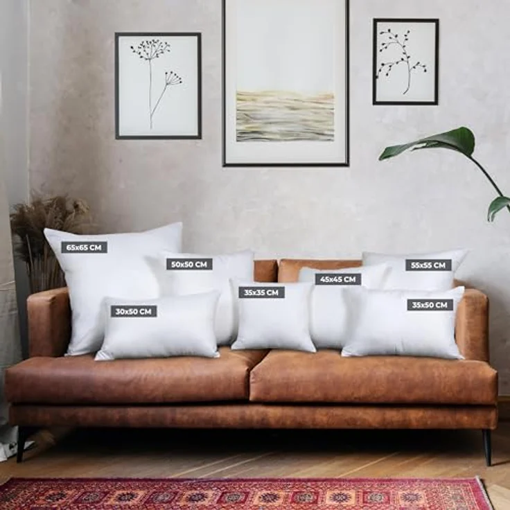 Utopia Bedding 4er Set Kissenfüllung 40x40 cm, Innenkissen Füllkissen Kopfkissen Sofakissen (Weiß) – Bild 7