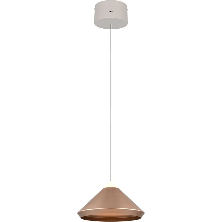 LED Pendelleuchte LAGUNA 1-flammig, höhenverstellbar, Coffee Ø 30cm – Bild 2