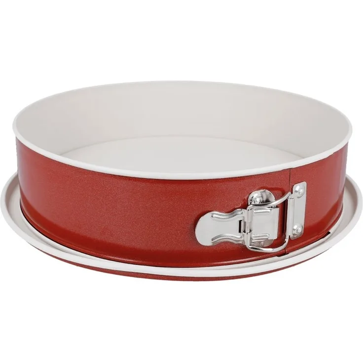 EUROHOME Springform runde Springform Ø28 cm Antihaftbeschichtung Flachboden auslaufsicher, (1-tlg), Kuchenform rund - Backform Kuchen antihaft