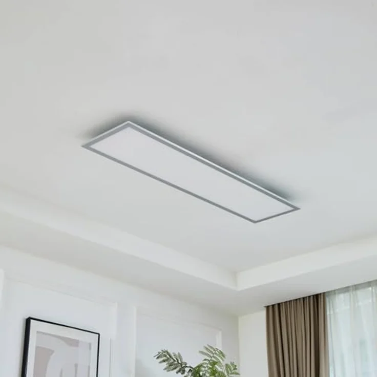 Arcchio LED Deckenleuchte Lyndra, modernes Aluminium-Panel, 1-flammig, energiesparend für Wohnzimmer, Esszimmer, Küche und Flur – Bild 4