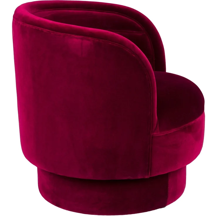 DutchBone Loungesessel Dorothy in Rot mit drehbarem Sitz 79x77x78 cm – Bild 9