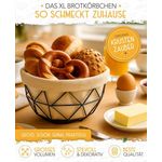 Krustenzauber Brotkasten Moderner Brotkorb & Brotkasten zur Brotaufbewahrung für frisches Brot
