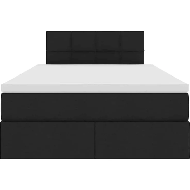 vidaXL LED-Speicherbett mit Matratze Schwarz 120 x 200 cm Stoff 3371138 – Bild 8