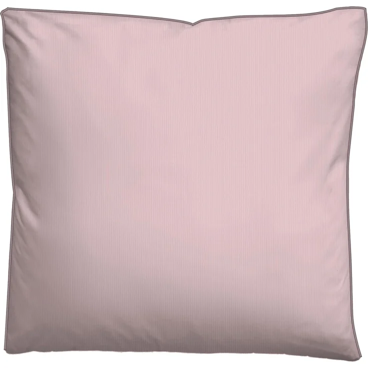 biberna Mako-Satin Bettwäsche 0615211 FEINE STREIFEN, rose, 1x 155x220 cm + 1x 80x80 cm – Bild 3