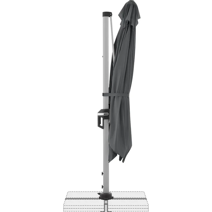 Doppler Sonnenschirm / Ampelschirm "Active II Pendelschirm 350 x 260", anthrazit, 350 x 260 cm – Bild 5