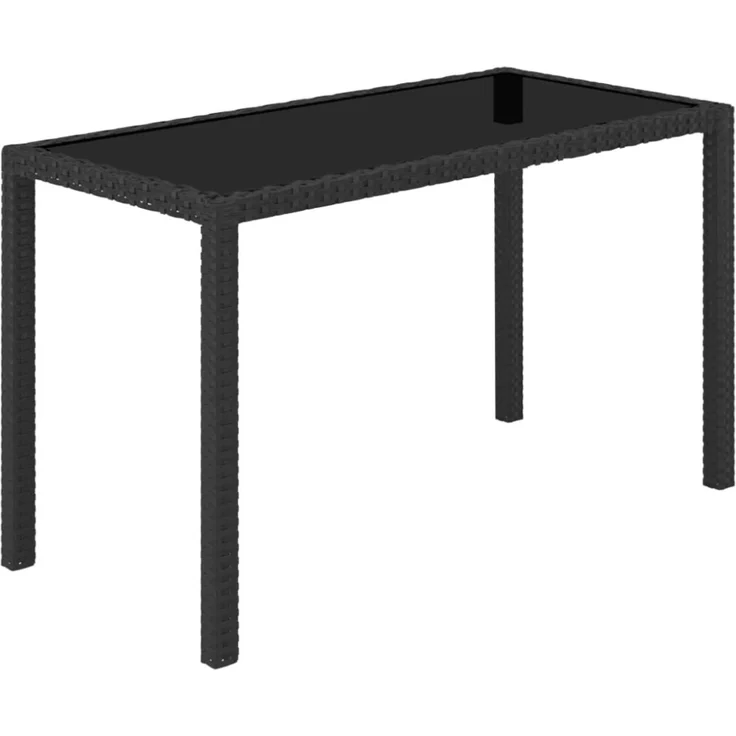 vidaXL 5-tlg. Garten-Essgruppe mit Auflagen Poly Rattan Schwarz 42521 – Bild 5