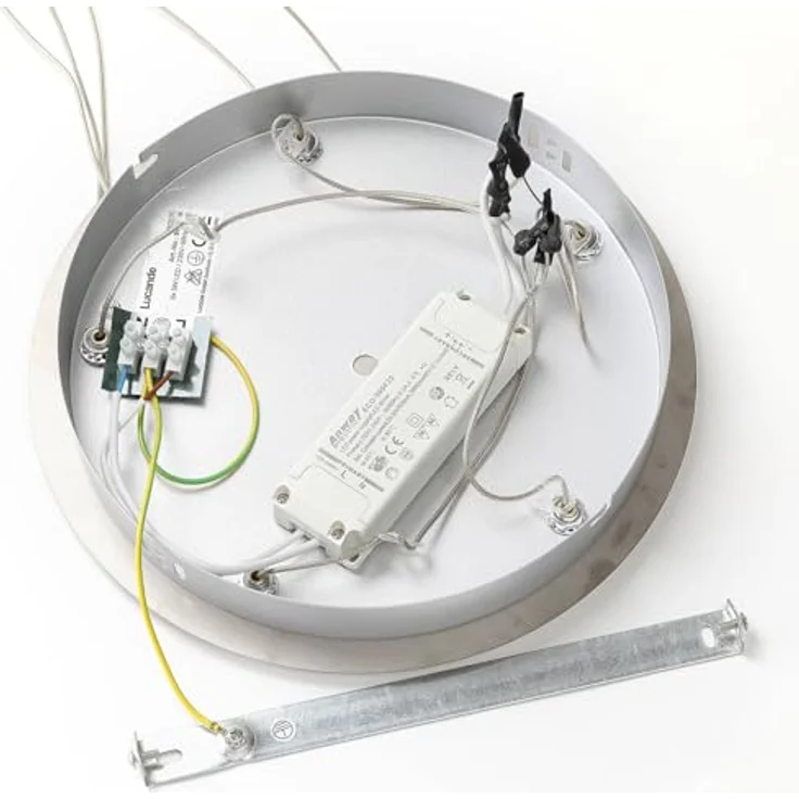 Lucande LED-Pendellampe Hayley, 5-flg. Pendelleuchte mit Glaskugeln und chromfarbenen Details, Ø 30 cm, energieeffiziente LED-Beleuchtung – Bild 7