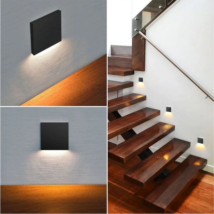 Maxkomfort LED Wandstrahler 6190S, LED fest integriert, 3000K, Warmweiß, Treppenbeleuchtung – Bild 2