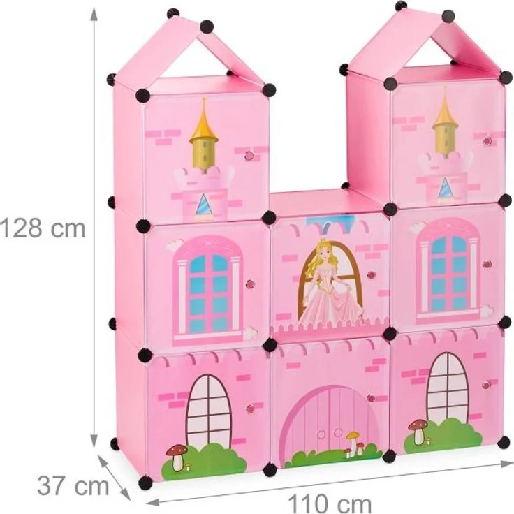 Relaxdays 'Prinzessinnenschloss' Steckregal – Bild 4