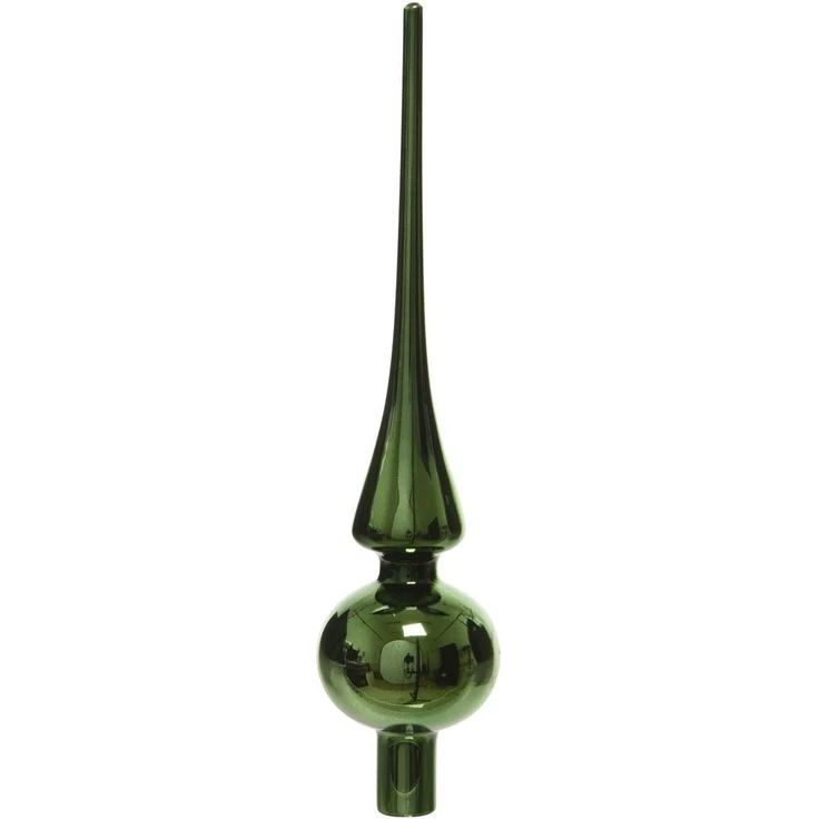 Kaemingk Christbaumspitze, Christbaumspitze Glas 26cm piniengrün glänzend – Bild 3