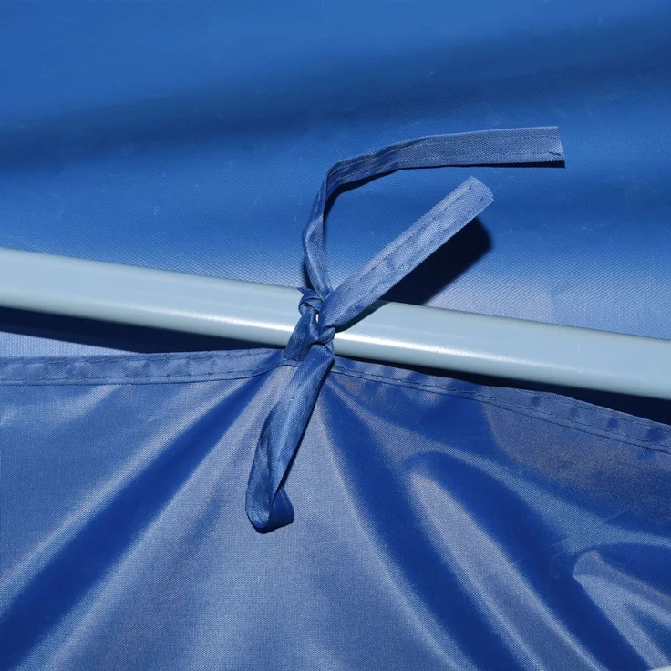 Faltzelt Partyzelt Pop-Up, Pavillon mit 5 Seitenwänden 3 x 9 m Blau – Bild 4