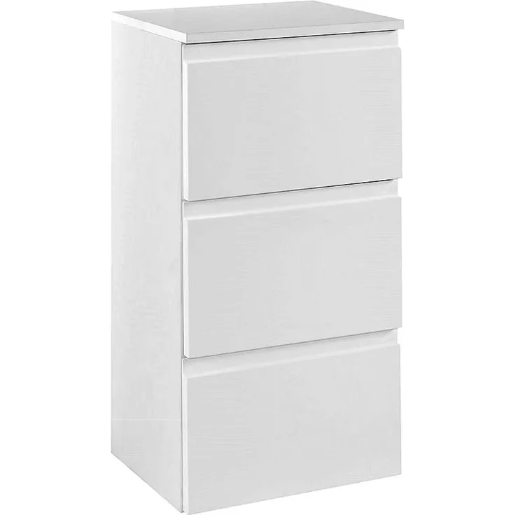 Badschrank, Unterschrank COMO-03, Hochglanz weiß, B x H x T ca. : 40 x 79 x 35 cm