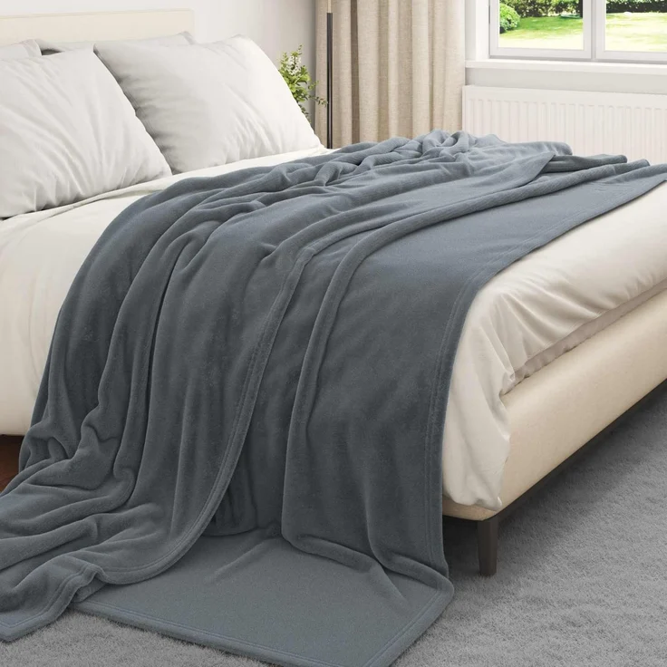 vidaXL Wohndecken 6 stk. Dunkelgrau 240 x 220 cm 8,24 kg Fleece 42016799 – Bild 3