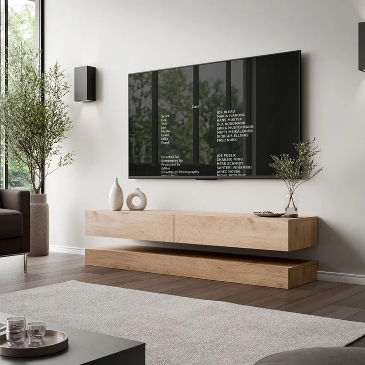 Lookway TV-Schrank SKY 140 cm mit LED-Beleuchtung 140x34x25 cm – Bild 2