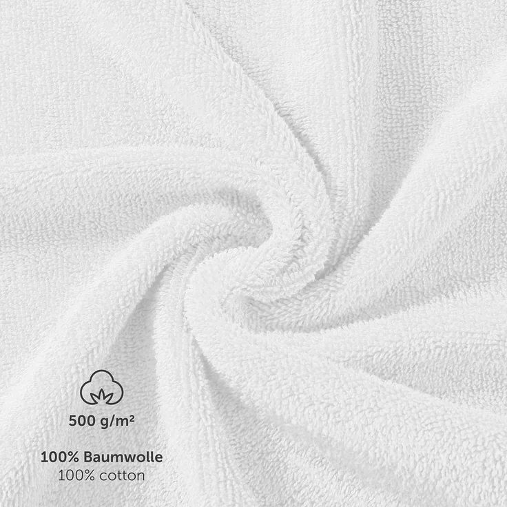 Blumtal Gästehandtücher 30x30cm - weich und saugstark, Frottee (24-St), 12er und 24er Set, 100% Baumwolle – Bild 2