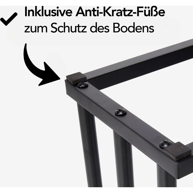 Brixy Handtuchhalter - Badezimmer - 3 Arme - Handtuchstange - Handtuchhalter - Freistehend - Metall - Matt Schwarz – Bild 9