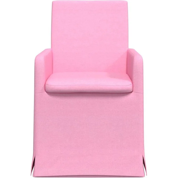 vidaXL Esszimmerstühle 2 pcs Rosa 57 x 67 x 95 cm Stoff 42017912 – Bild 3