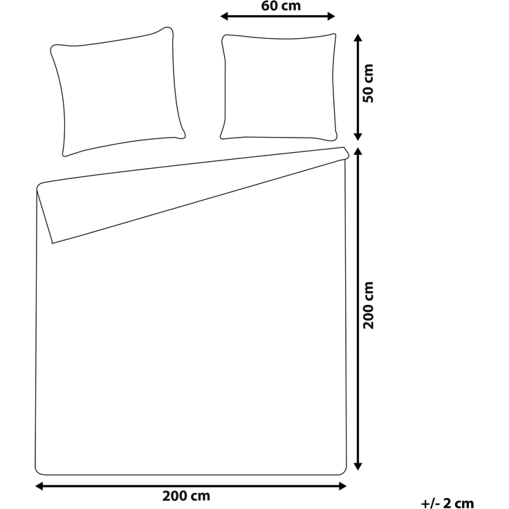 Bettwäsche-Set SUMNER Musselin 200x200 cm Pastellrosa – Bild 2