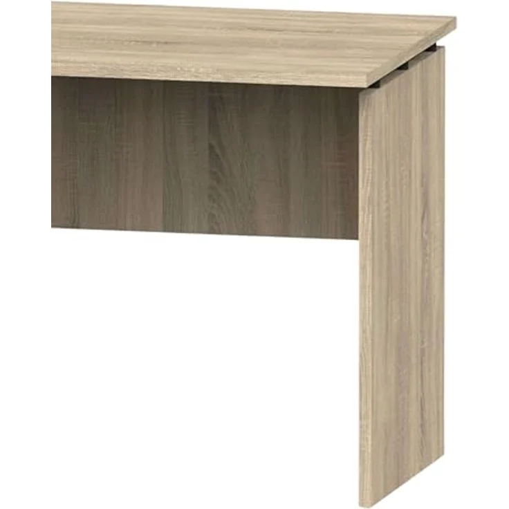 Muebles Pitarch | Großer Bürotisch, Studientisch, Computertisch, Cambrian Eiche, 76 x 155 x 68 cm (Höhe x Breite x Tiefe), modern, Modell Rivoli – Bild 5