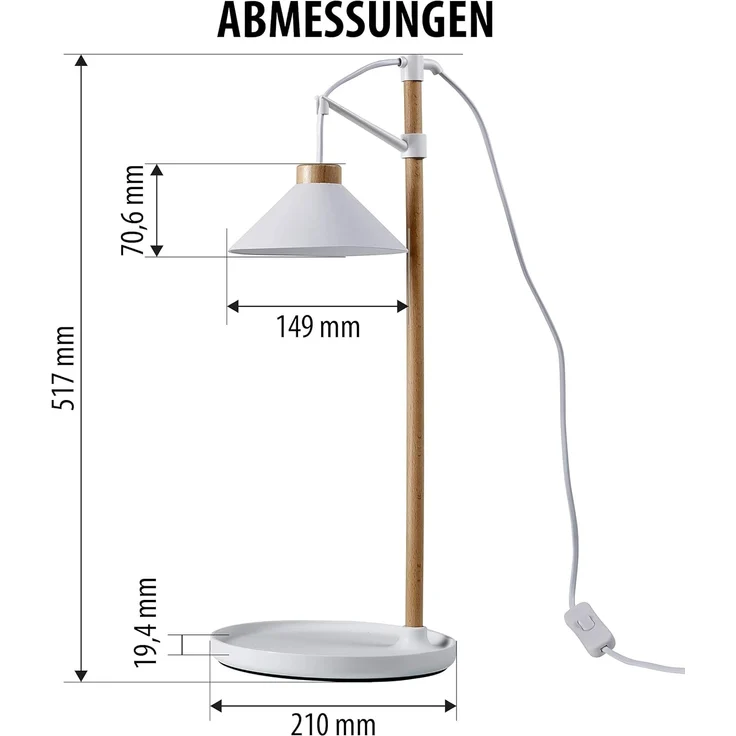Northpoint Pflanzenlampe LED Pflanzenleuchte Kräutergarten aus Echtholz 9W 550 Lumen Timer – Bild 7