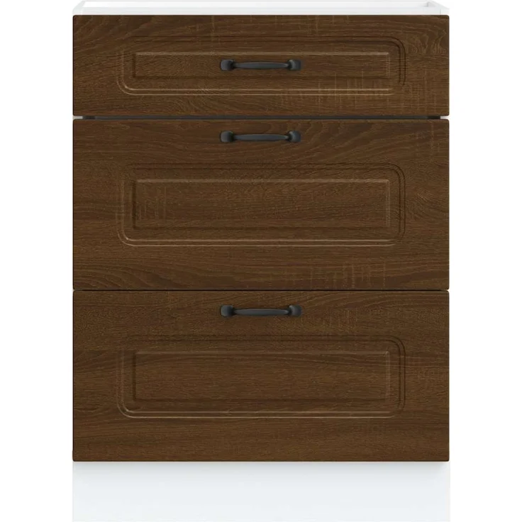 vidaXL Küchenunterschrank Kalmar Braun Eichen-Optik Holzwerkstoff 854286 – Bild 4
