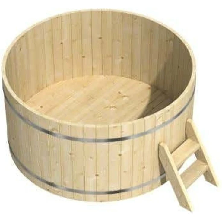 FinnTherm Badefass 'Bergen', aus Holz, inkl. Montagematerial – Bild 1