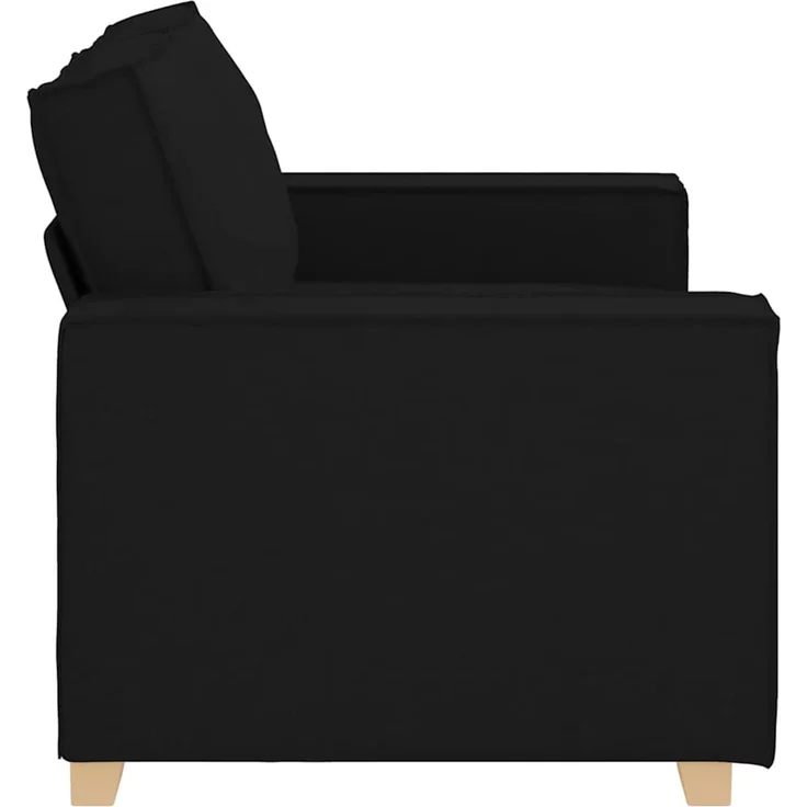 vidaXL 2-Sitzer Sofa Schwarz 160x78x84 cm Stoff 4104972 – Bild 4