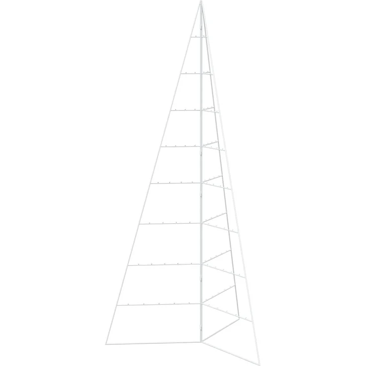 vidaXL Metall Weihnachtsbaum KUOPIO 210 cm Stahl Weiß 42053865 – Bild 2