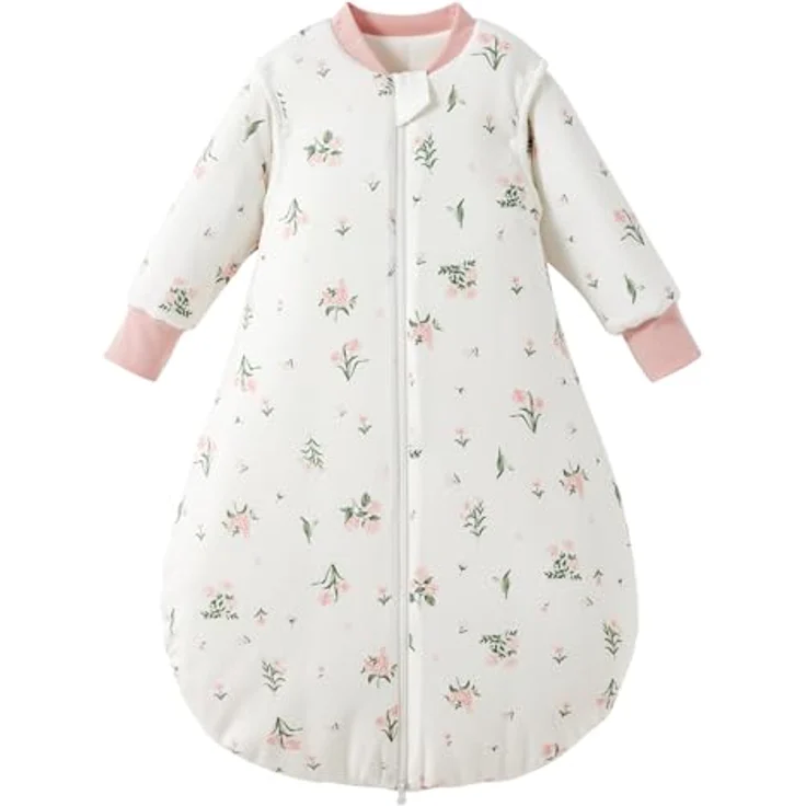 Duomiaomiao 3.5Tog Schlafsack Baby, 100% Baumwolle Baby Schlafsack Winter, Mädchen Neugeboren, Jungen Schlafsack, Warmer Neugeborene Kinder(85) – Bild 2