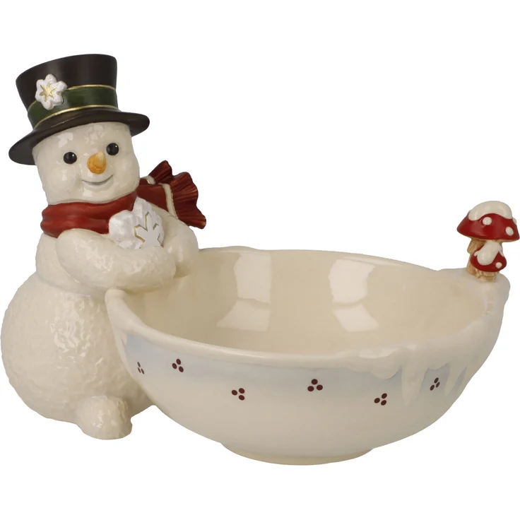 Goebel / Verschneiter Winter,Schale,17,5cm x 12,5cm x 12,0cm / Steingut / 17,5cm x 12,5cm x 12,0cm – Bild 1