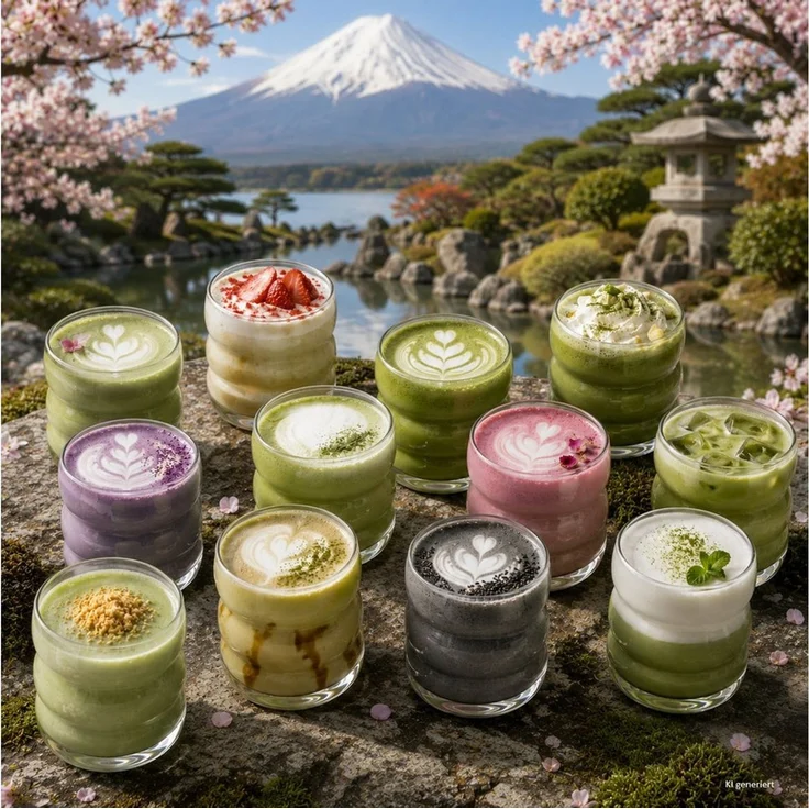 MamboCat Latte-Macchiato-Glas 12er Set Matcha Gläser 360ml Wellendesign Trinkglas Latte Cocktails, Glas – Bild 2