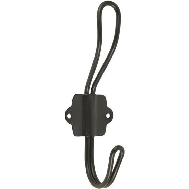 Wandhaken Kleiderhaken Haken Metall Schwarz Vintage Ib Laursen 3101-00 – Bild 2