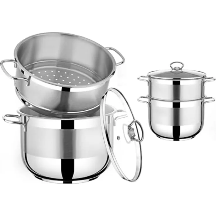 Urban Living 12 Liter Couscous-Topf Ø 28 cm Edelstahl Kochtopf 31322