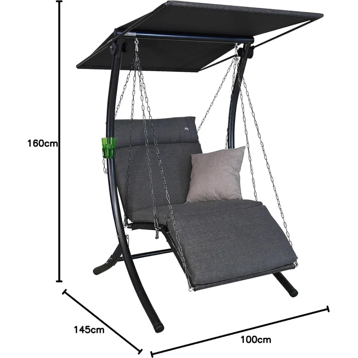 Hollywoodschaukel 1-Sitzer Swing Smart stone – Bild 4