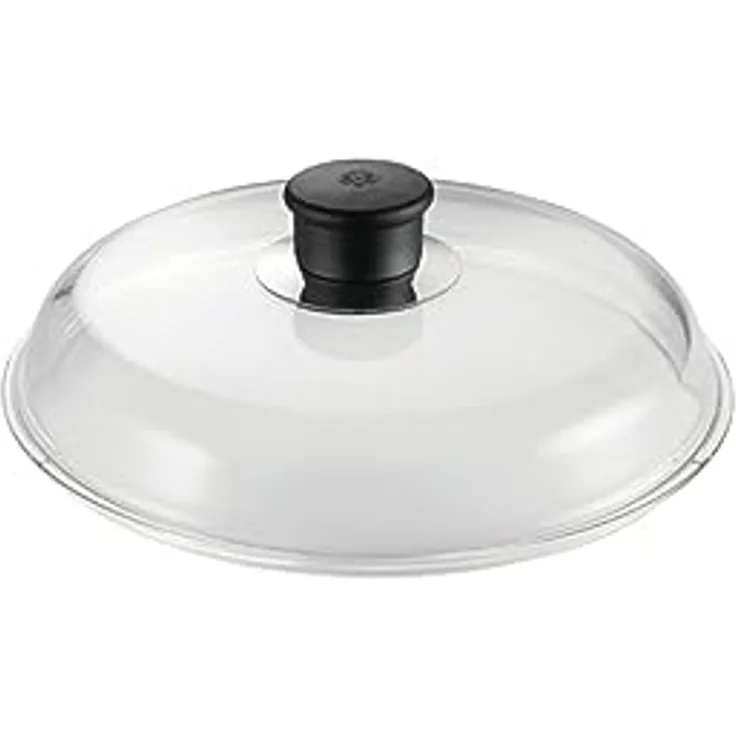 Glasdeckel mit Kunststoffknopf - Glasdeckel 28cm