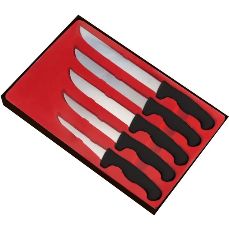 5-teiliges BBQ Grill- und Fleischmesserset – Scharf, Robust & Pflegeleicht – Bild 2