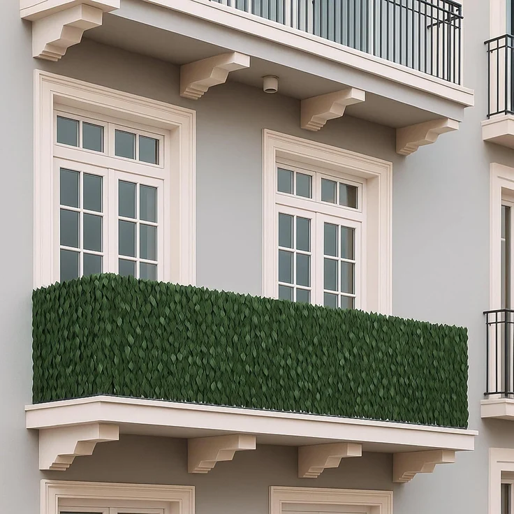 Balkonsichtschutz HWC-O92, Sichtschutz Windschutz Verkleidung für Balkon Terrasse Zaun, 100x300cm Blatt – Bild 1