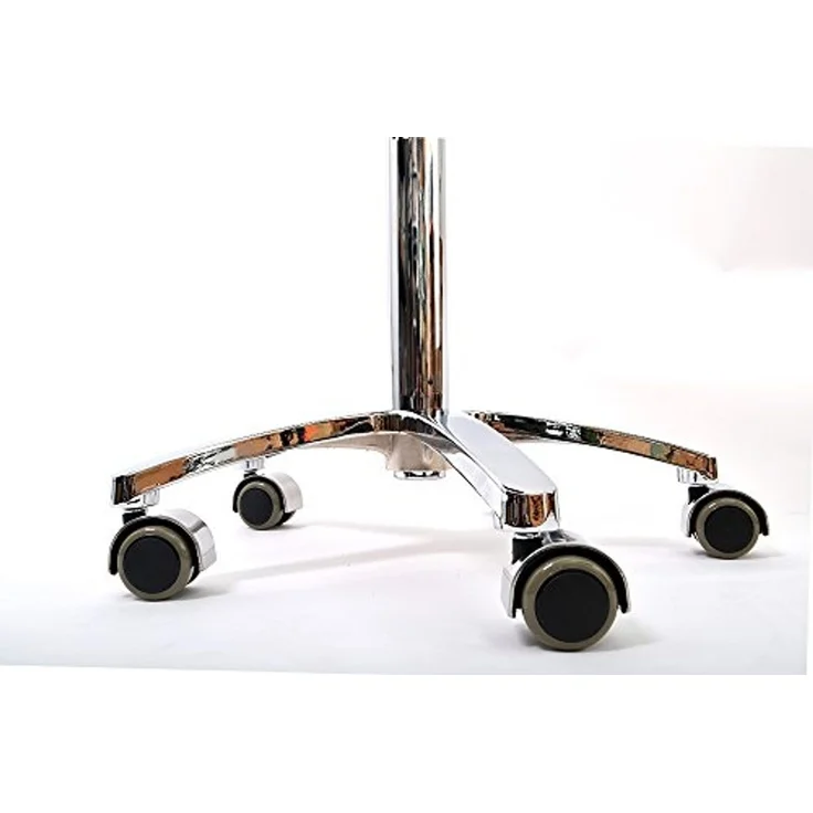 Duke-Handel Drehhocker Sattelhocker, Arbeitshocker, Bürohocker mit Metallfuß (1 St, Rollhocker mit oder ohne Fußring), stufenlosen Höhenverstellung von 50 bis 73cm, Belastbarkeit ca. 230 kg – Bild 5