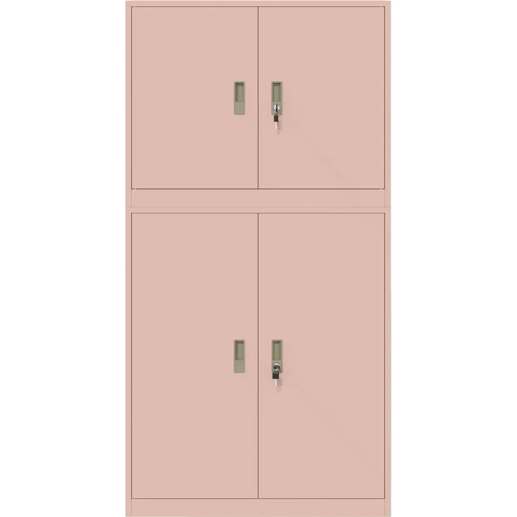 vidaXL Aufbewahrungsschrank 2 stk. Rosa 90 x 40 x 175 cm Stahl 3438718 – Bild 8