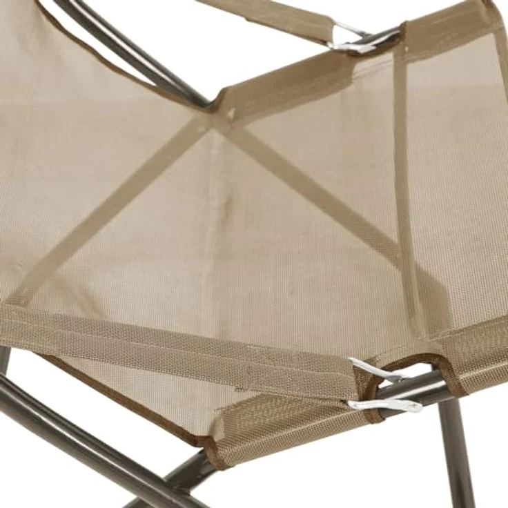 SVITA Gartenstuhl TOMRA, 2er Set, mit Kopfkissen, Armlehnen, Fußhocker, Taupe/Sandfarben – Bild 7