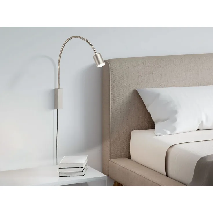 Fischer & Honsel 30499 LED Bettleuchte Flex Justi nickelfarben 3000K