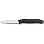 VICTORINOX Kochmesser silber, schwarz glänzend, poliert, Klinge: 8,0 cm