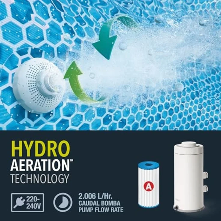 Intex 'Prism Frame Rectangular' Pool Set, 4 x 2 x 1,22 m – Bild 5