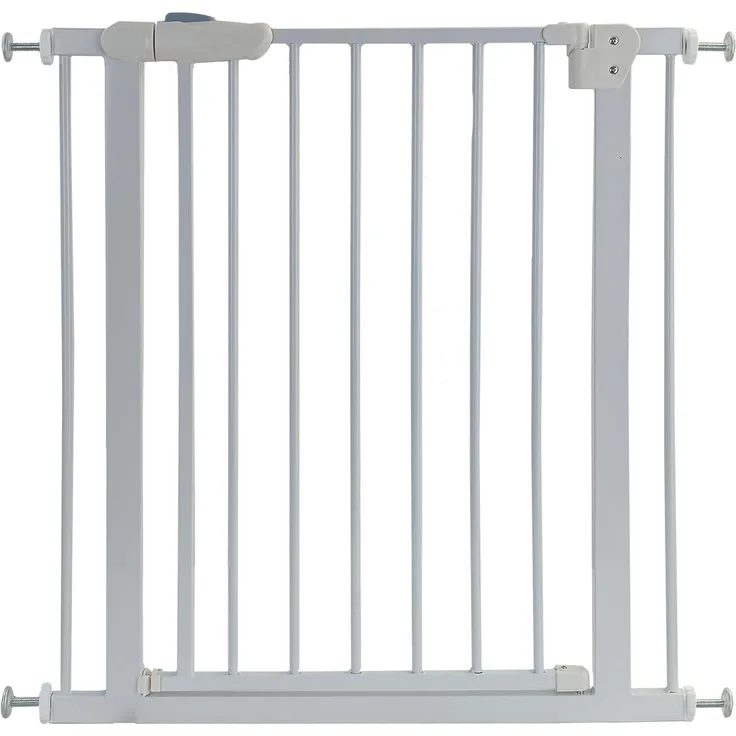 Absperrgitter Treppenschutzgitter Metall weiß verstellbar 72 - 86cm 77cm hoch