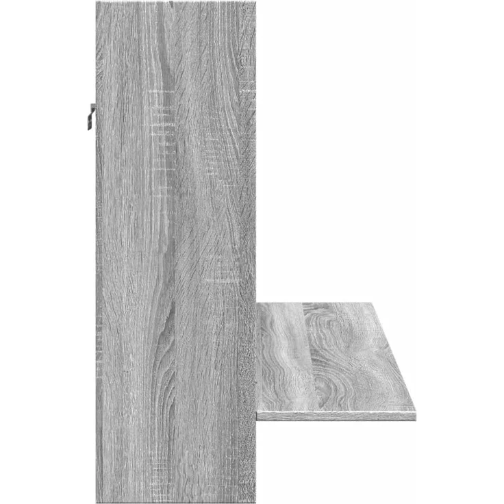 vidaXL Wand-Schreibtisch Grau Sonoma 105x48x75 cm Holzwerkstoff 847973 – Bild 4