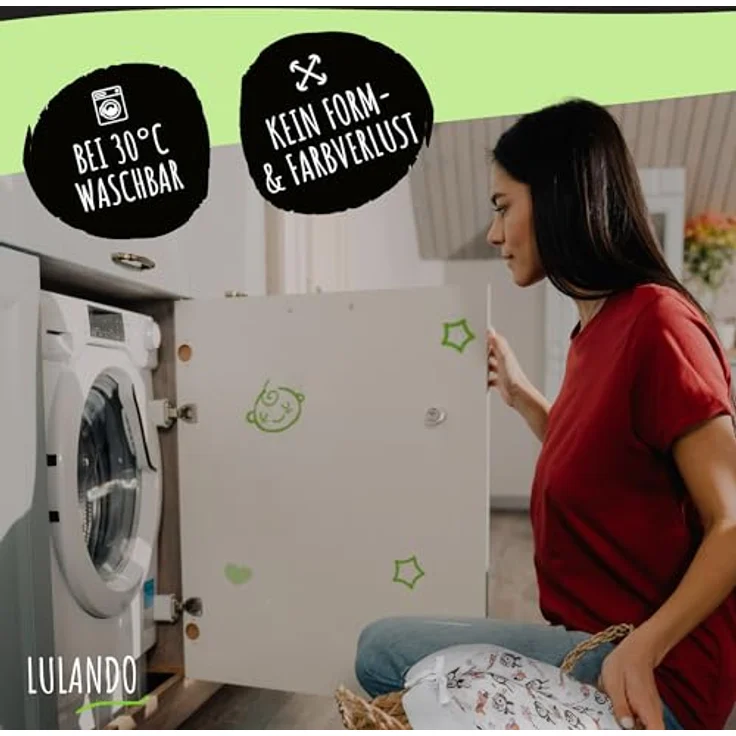 LULANDO Babynest, multifunktionales Kuschelnest für Babys und Säuglinge, Standard 100 von Oeko-Tex, Nestchen, Reisebett, 100% Baumwolle, antiallergisch, hergestellt in der EU – Bild 7