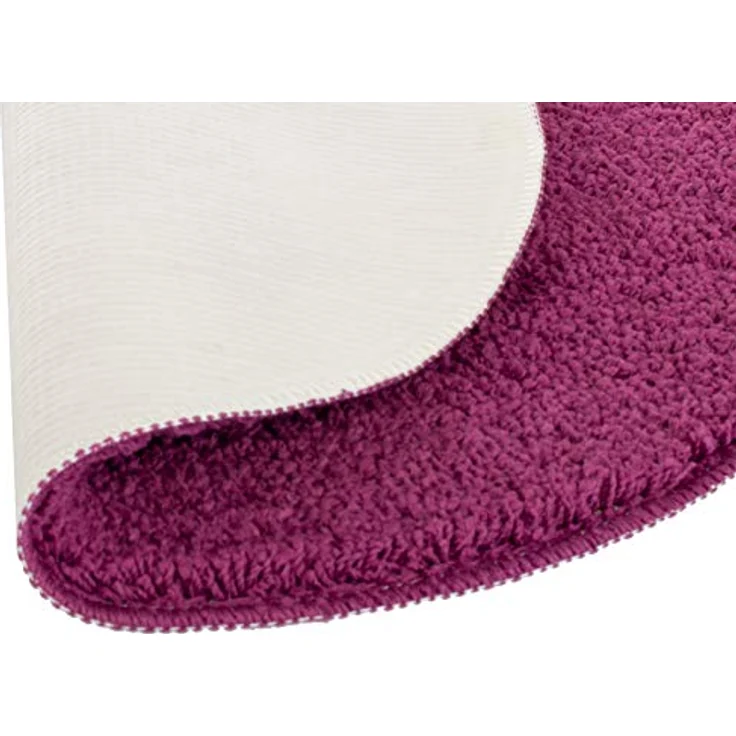 Brandsseller Badematte Ø 60 cm Badvorleger Badteppich Rund Beere – Bild 6